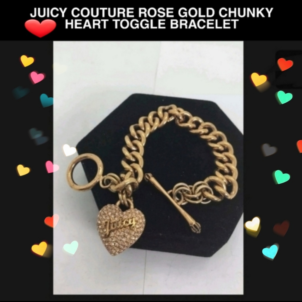 JUICY COUTURE ROSE GOLD CHUNKY TOGGLE❤ BRACELET